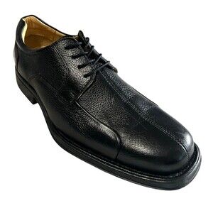 Studio Belvedere Mens 2100 BayBridge Oxford Black Pebbled Leather Dress Shoe 12D